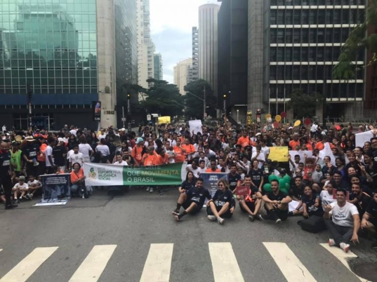 No Domingo (07/04) a Fundação EPROCAD participou do Esporte na Rua 2019.