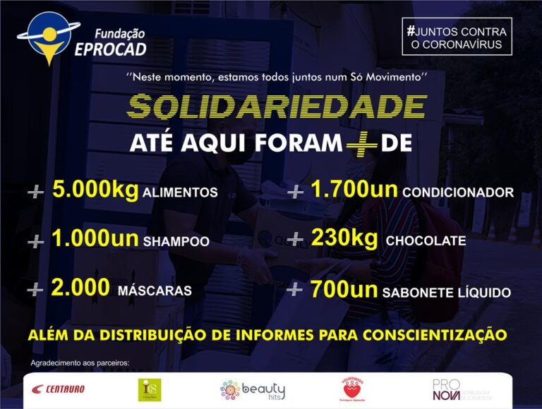 Ações Realizadas pela Fundação EPROCAD em prol das famílias durante a pandemia do novo Coronavírus