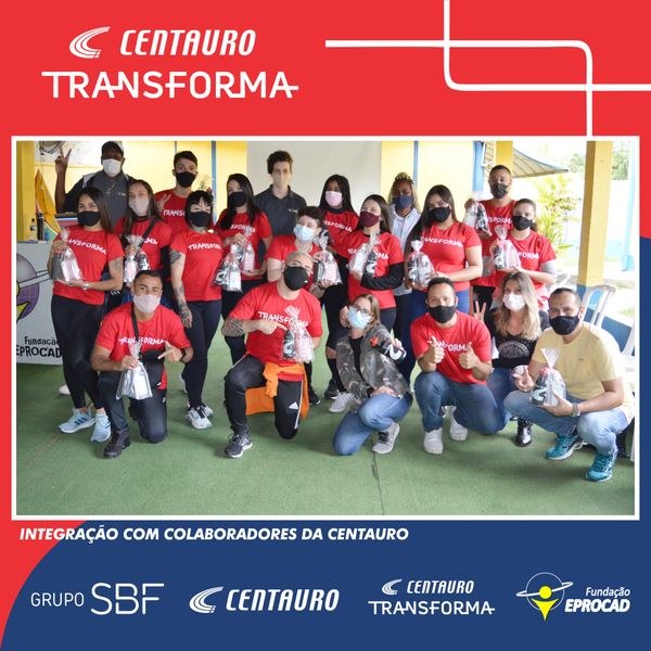Visita especial com o time de colaboradores da Centauro Transforma.