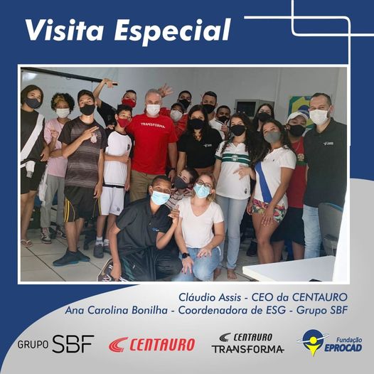 Visita especial do nossos parceiros da centauro.