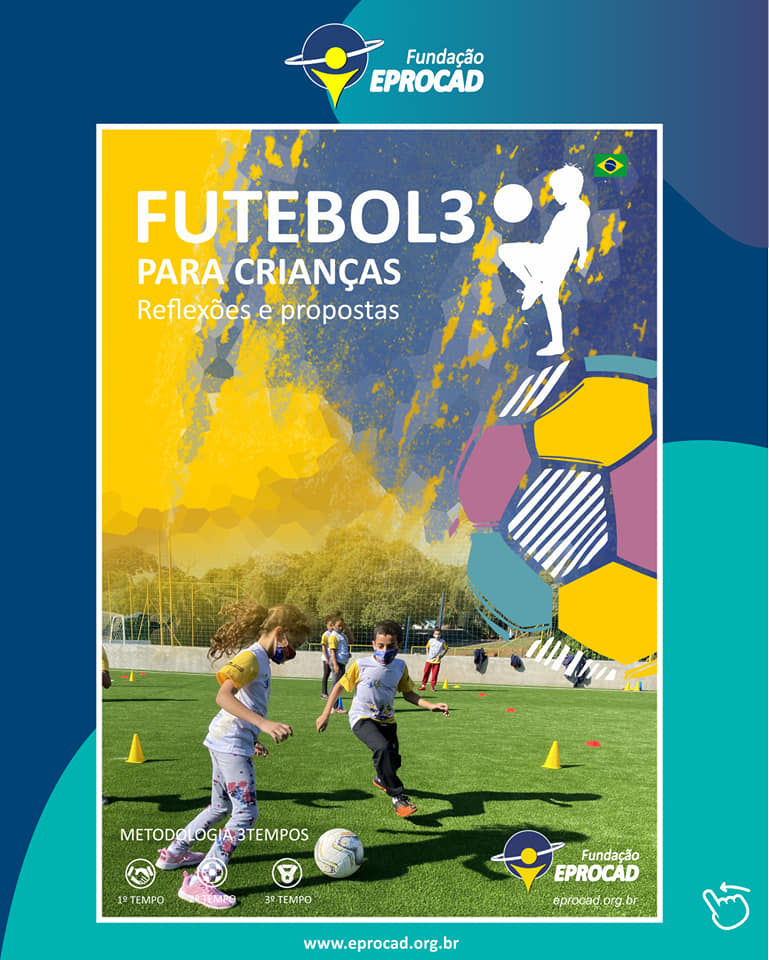 Material de disseminação futebol3 para crianças.
